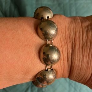 VINTAGE SILVER BEAD BRACELET